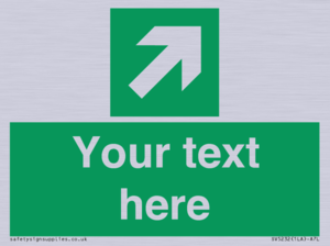 Custom Arrow Top Right Sign